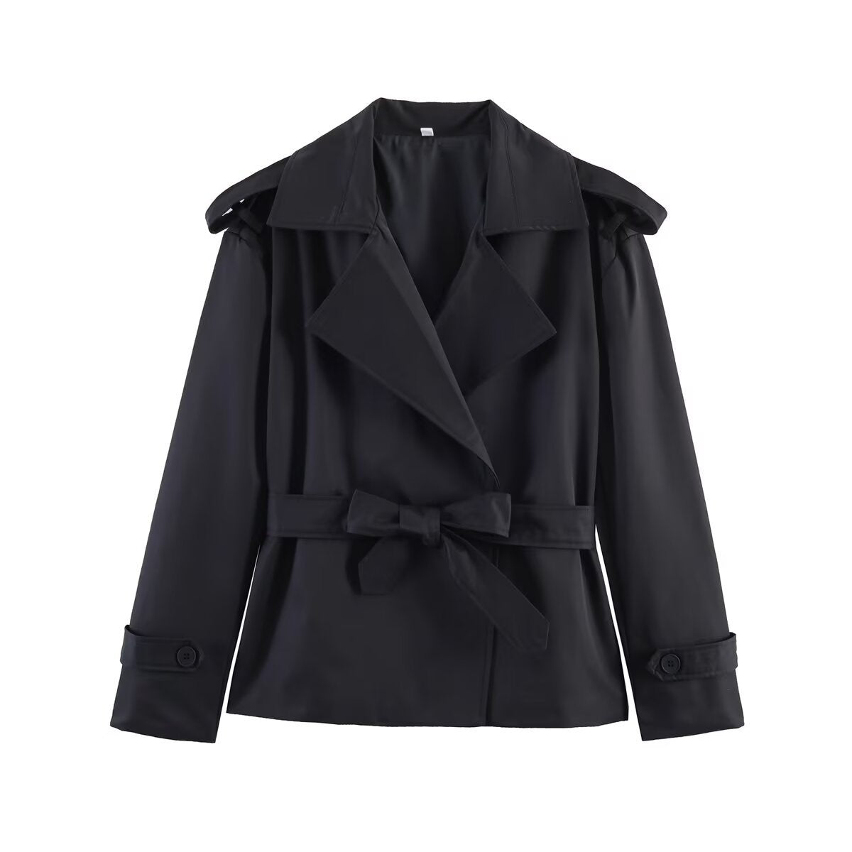 Short Belted Trench Coat