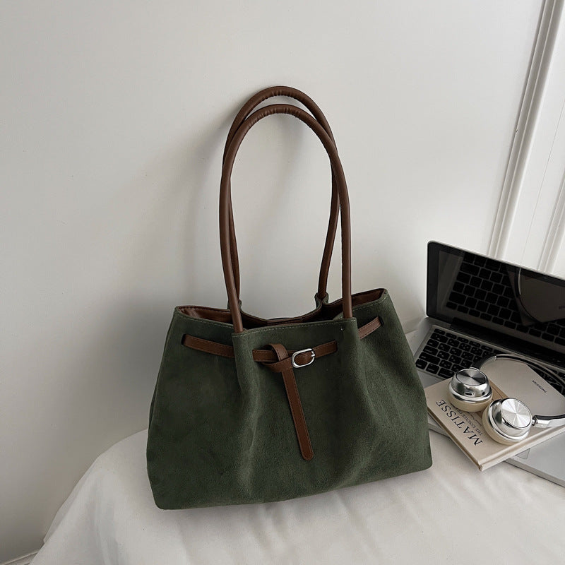 Large Suede Tote Bag