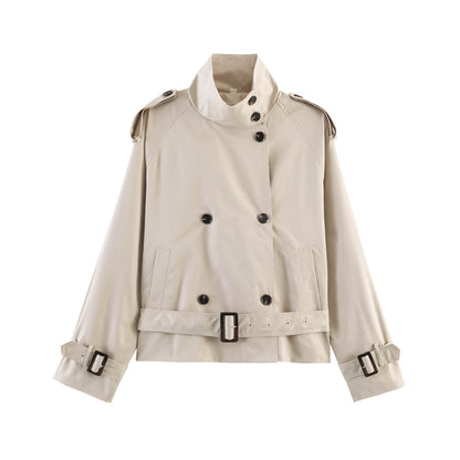 Stand Collar Trench Coat