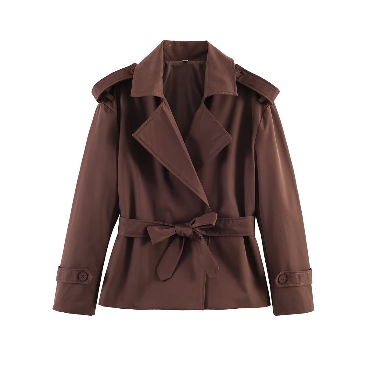 Short Belted Trench Coat