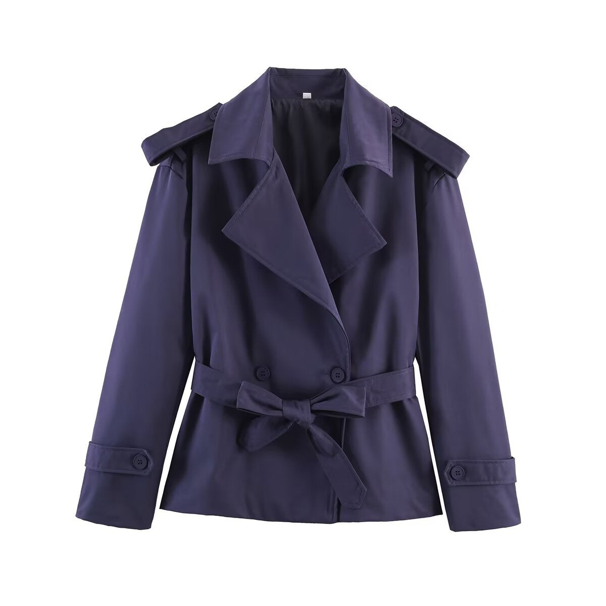 Short Belted Trench Coat