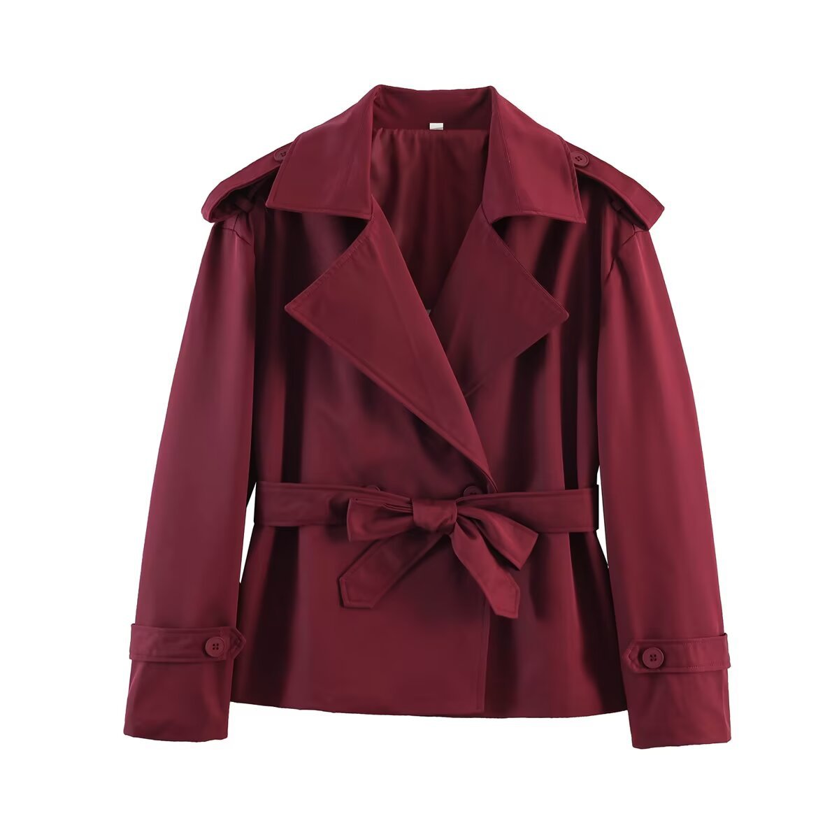 Short Belted Trench Coat