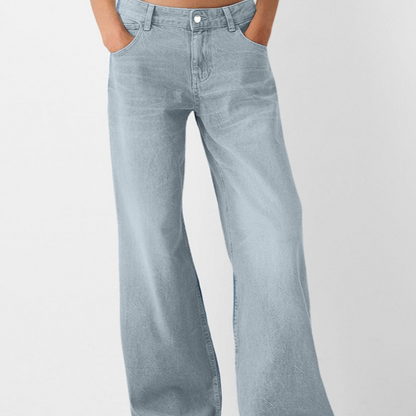 High-Waisted Wide-Leg Jeans