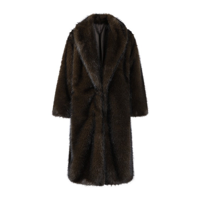 Long Faux Fur Coat
