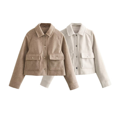 Lapel Zip Bomber Jacket