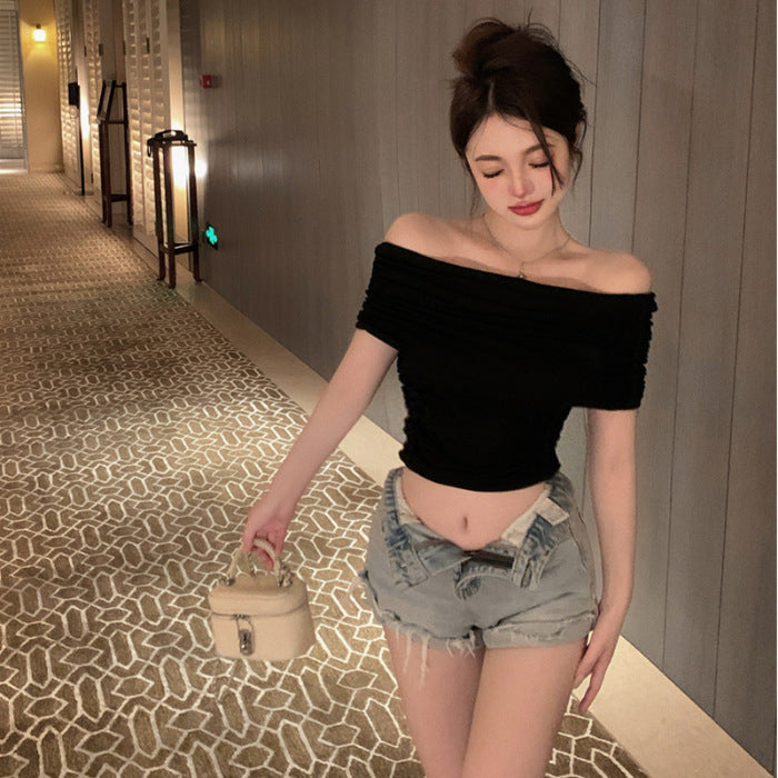 Slim-Fit Off-Shoulder Top