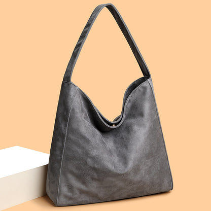 Suede Crossbody Tote Bag