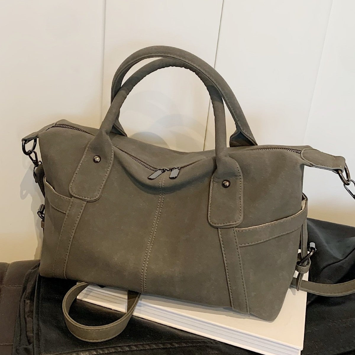 Matte Shoulder Tote Bag