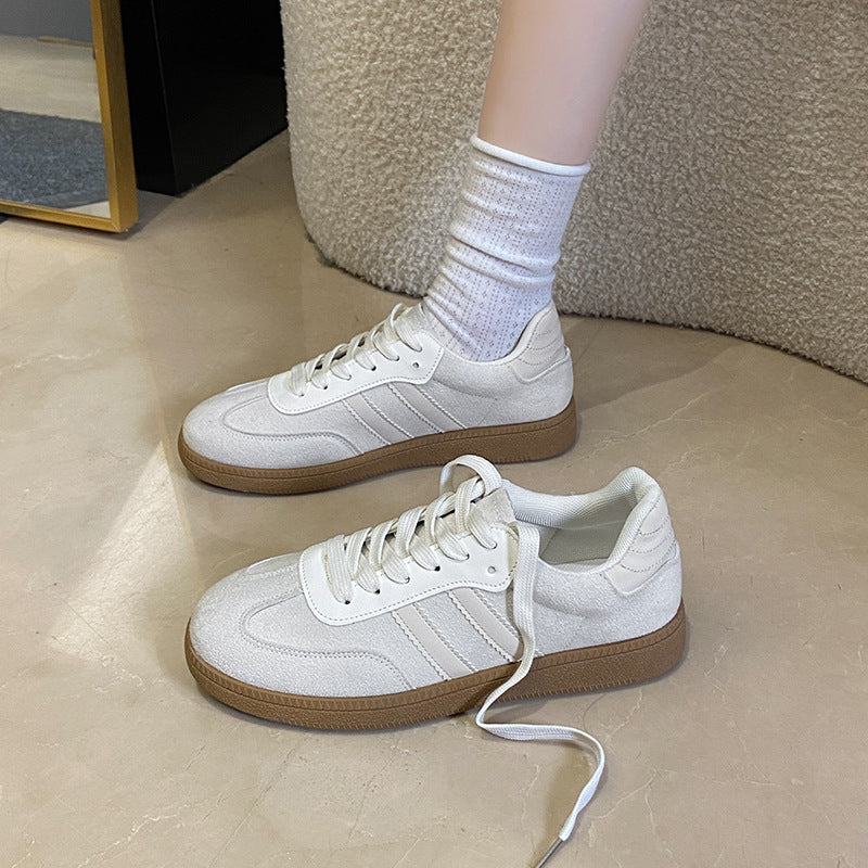 Low-Top Lace-Up Trainers