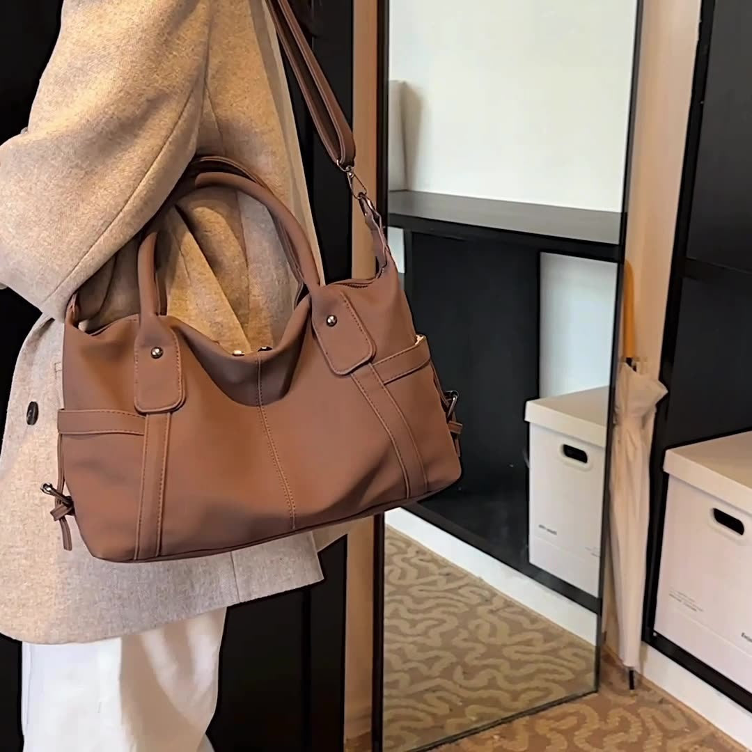 Matte Shoulder Tote Bag