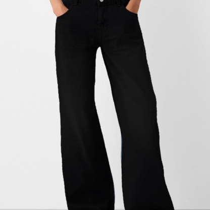 High-Waisted Wide-Leg Jeans