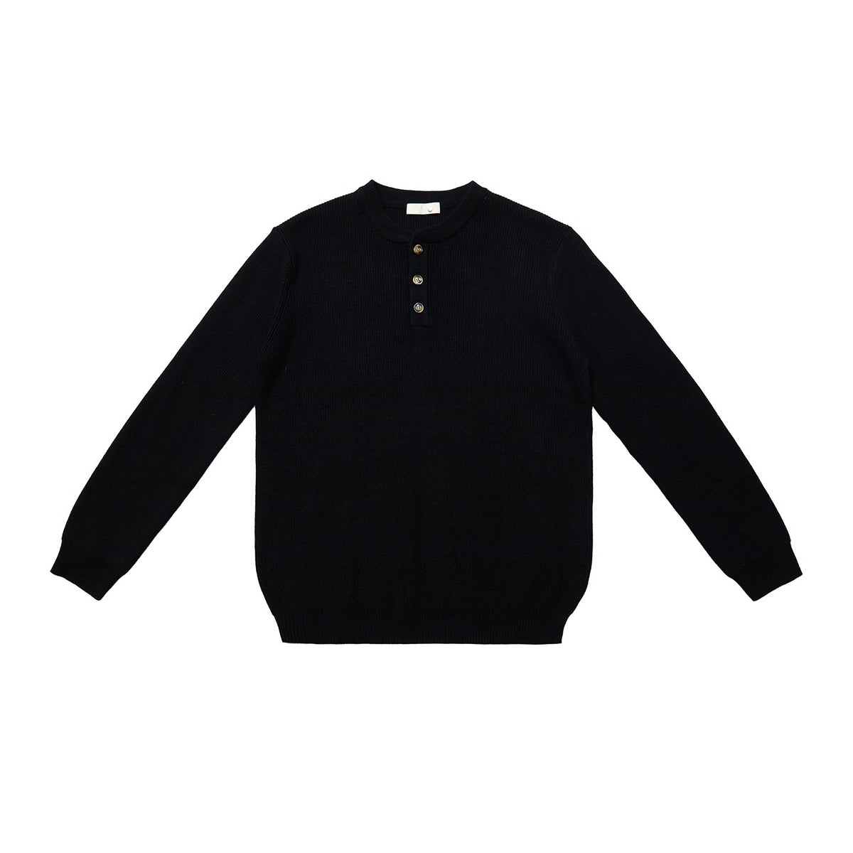Ribbed Henley Sweater