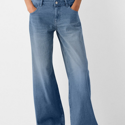 High-Waisted Wide-Leg Jeans