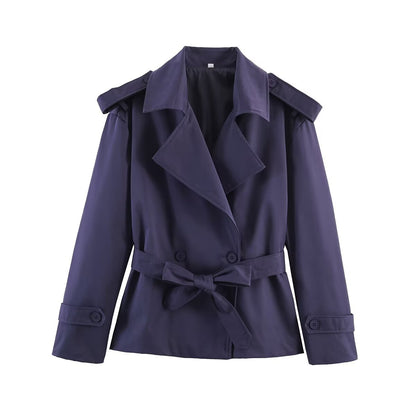 Short Belted Trench Coat