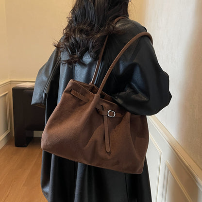 Large Suede Tote Bag