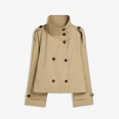 Double-Breasted Belted Trench Coat
