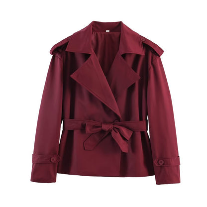 Short Belted Trench Coat