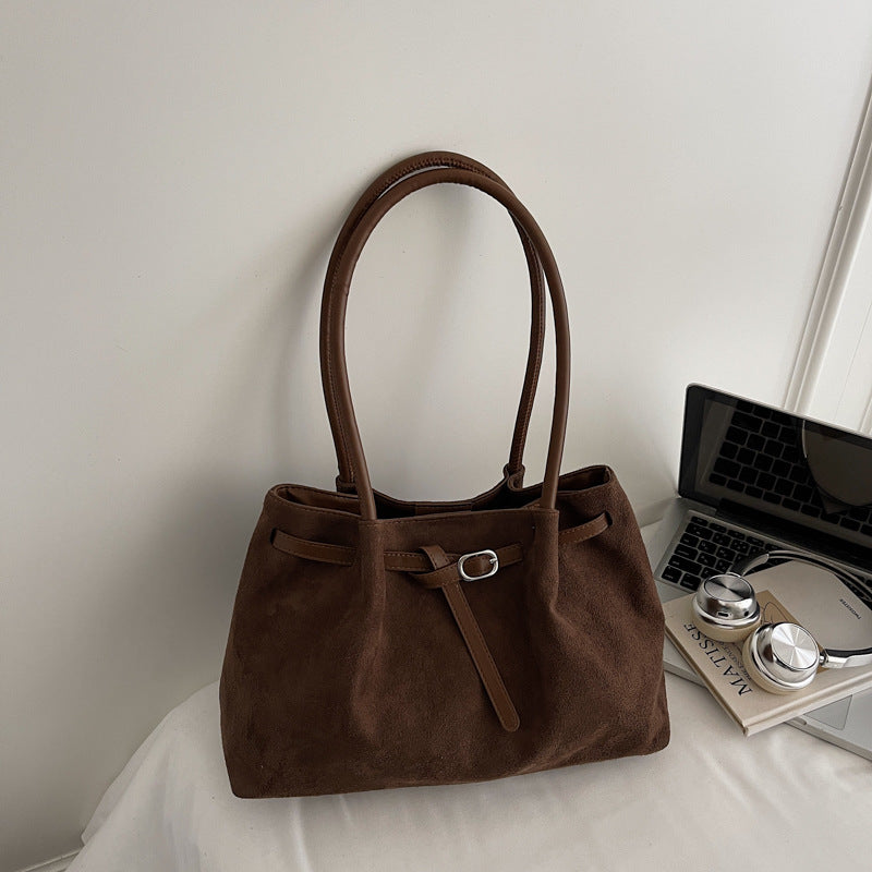 Large Suede Tote Bag