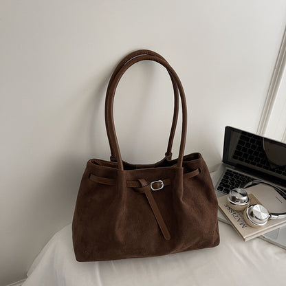 Large Suede Tote Bag