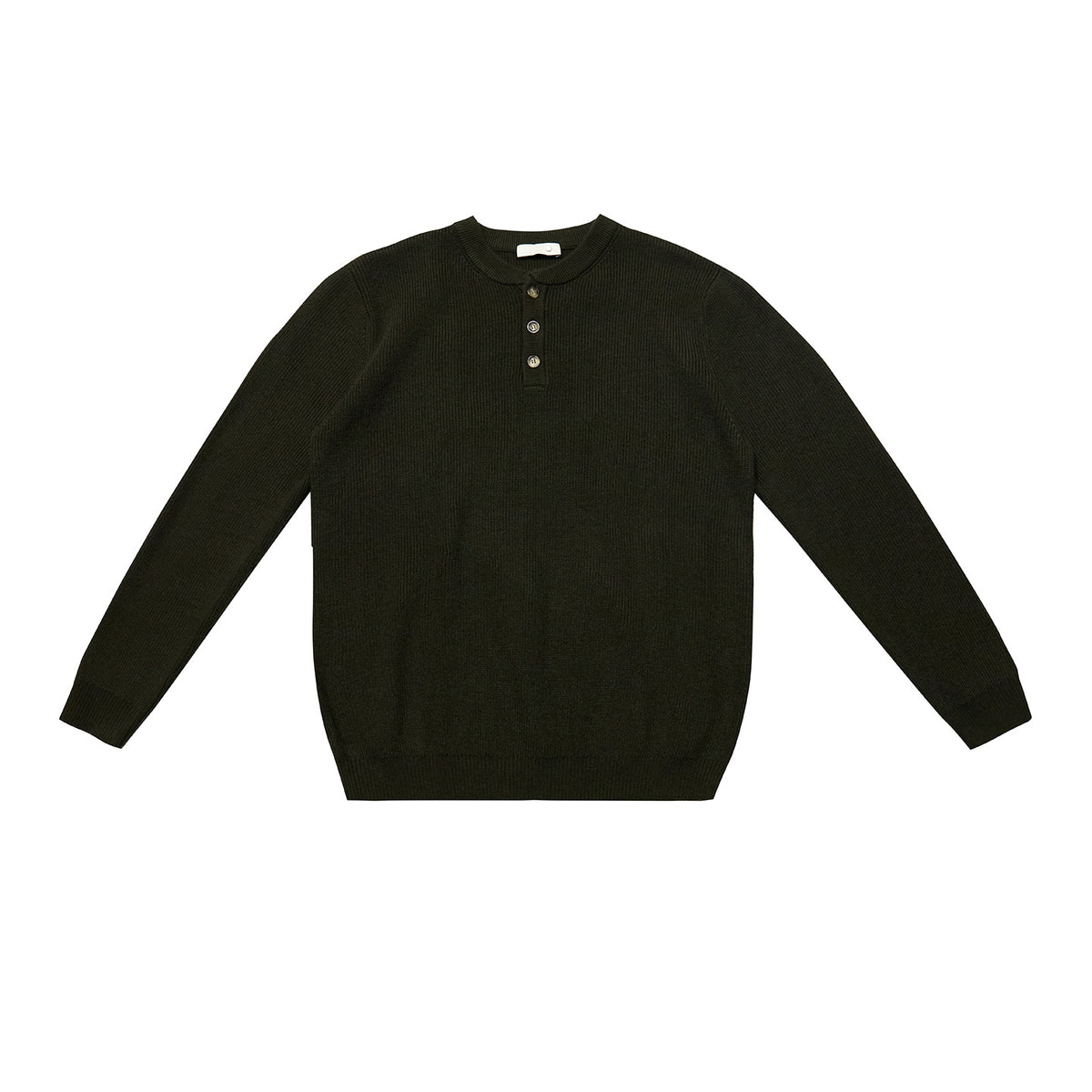 Ribbed Henley Sweater