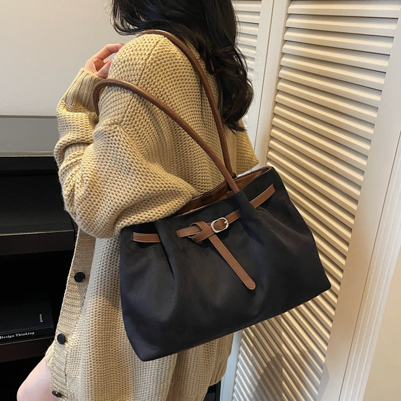 Large Suede Tote Bag
