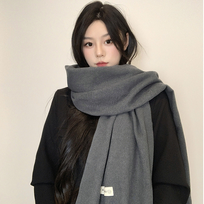 Grey Wool Scarf
