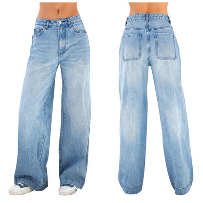 High-Waisted Wide-Leg Jeans