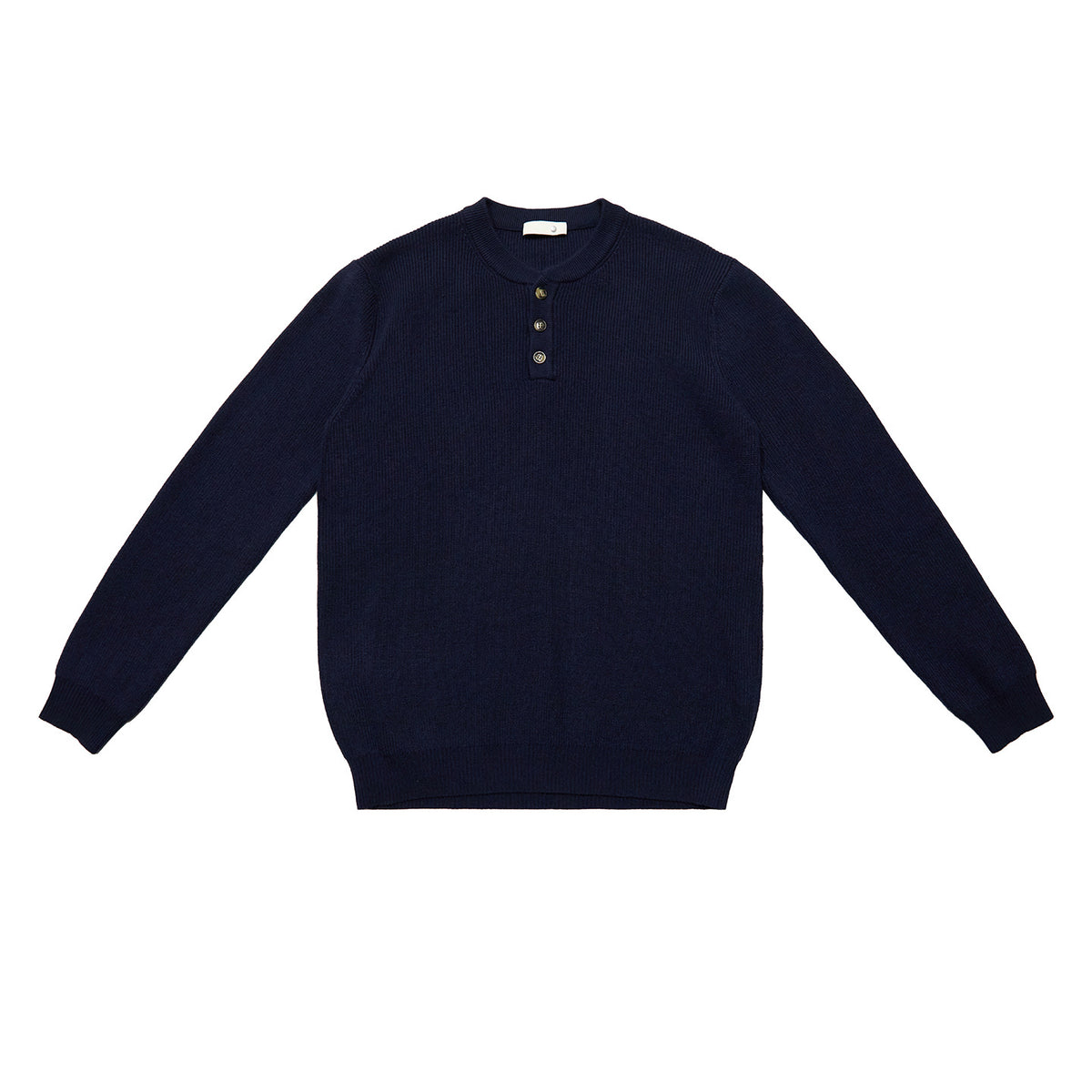 Ribbed Henley Sweater