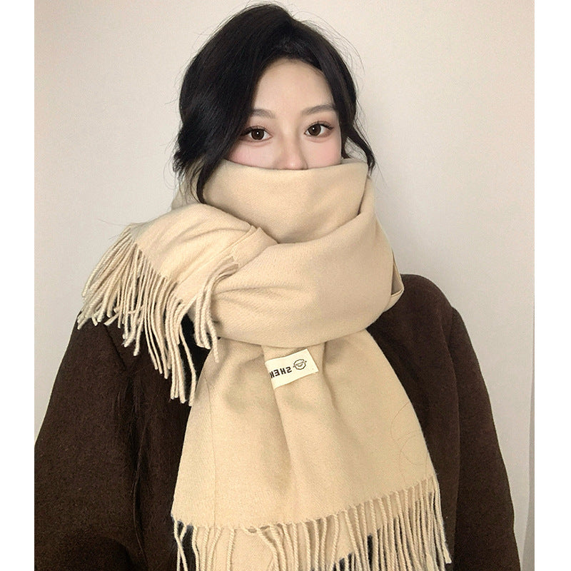 Grey Wool Scarf