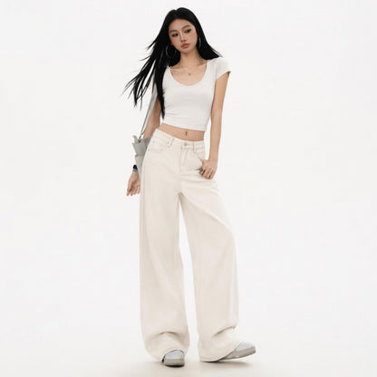 Low-Rise Wide-Leg Jeans
