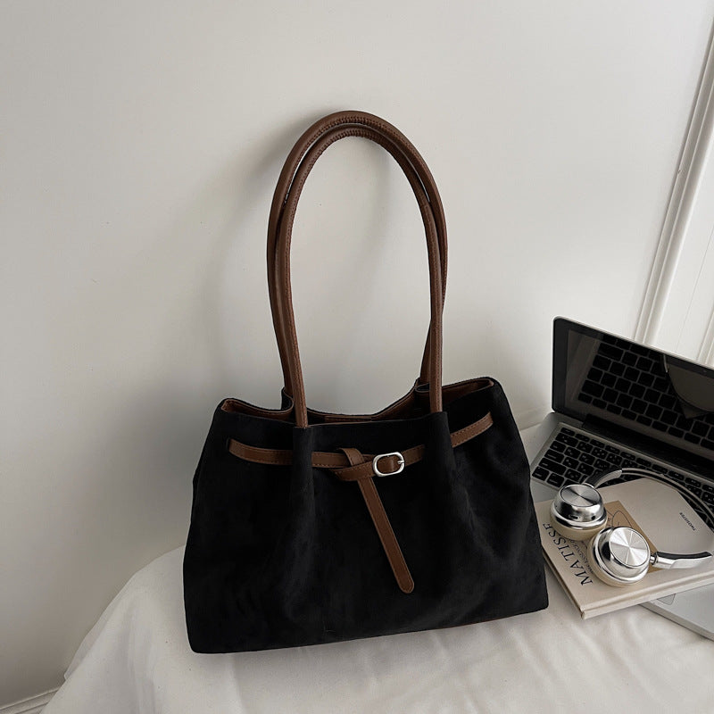 Large Suede Tote Bag