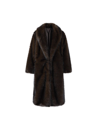 Long Faux Fur Coat