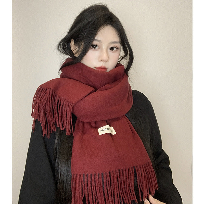 Grey Wool Scarf