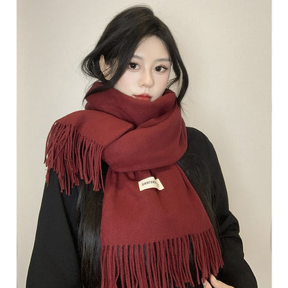 Grey Wool Scarf