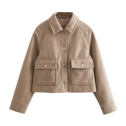 Lapel Zip Bomber Jacket