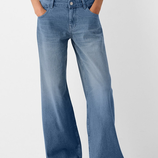 High-Waisted Wide-Leg Jeans