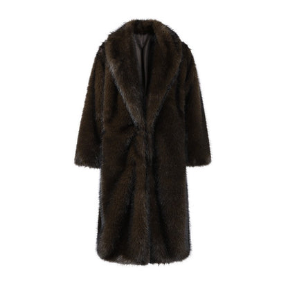 Long Faux Fur Coat