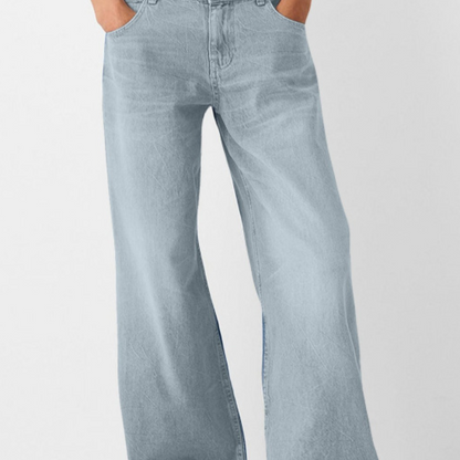 High-Waisted Wide-Leg Jeans