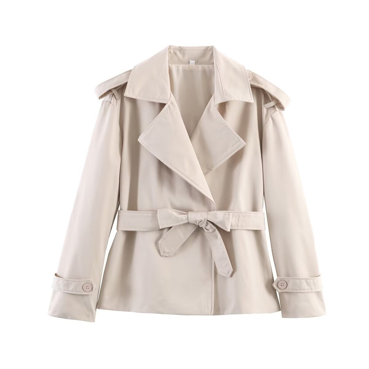 Short Belted Trench Coat