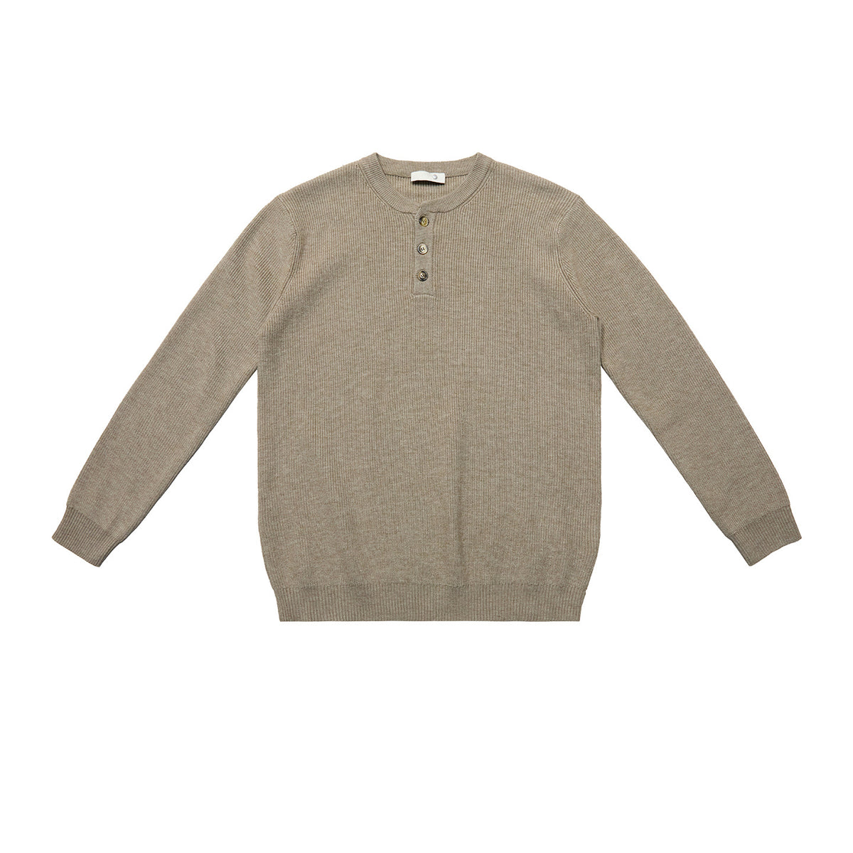Ribbed Henley Sweater