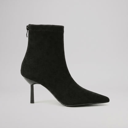 Pointed-Toe Stiletto Ankle Boots