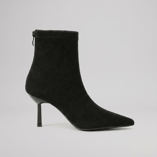 Pointed-Toe Stiletto Ankle Boots