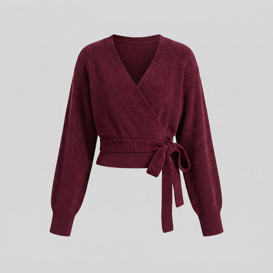 V-Neck Knit Cardigan