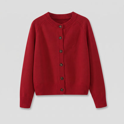 Chenille Button Cardigan