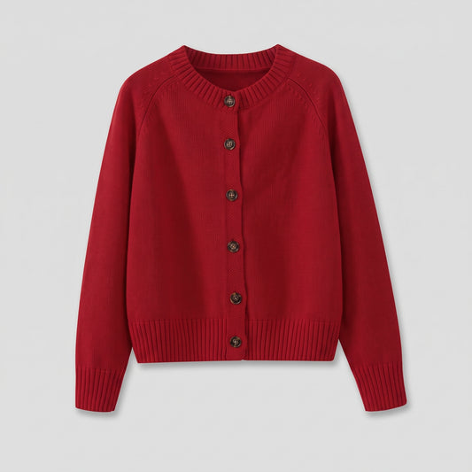 Chenille Button Cardigan