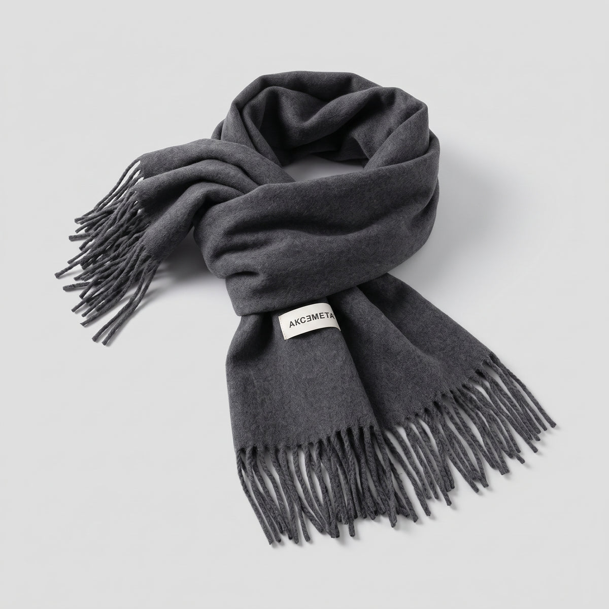 Grey Wool Scarf