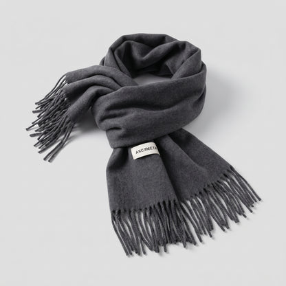 Grey Wool Scarf
