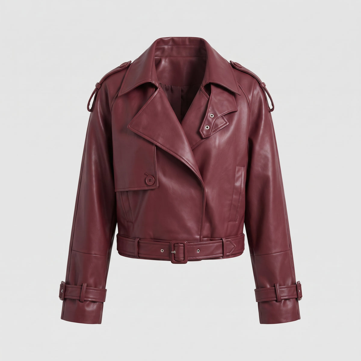 Street bomber jacket with a turned-down collar