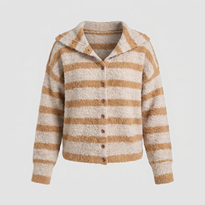 Oversized Striped Cardigan