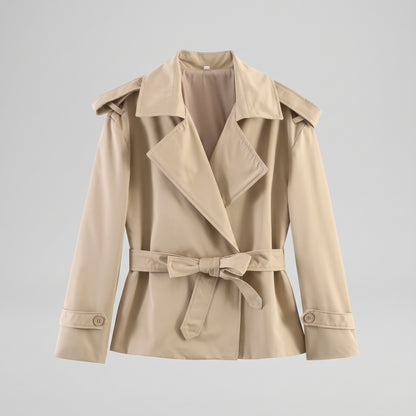 Short Belted Trench Coat